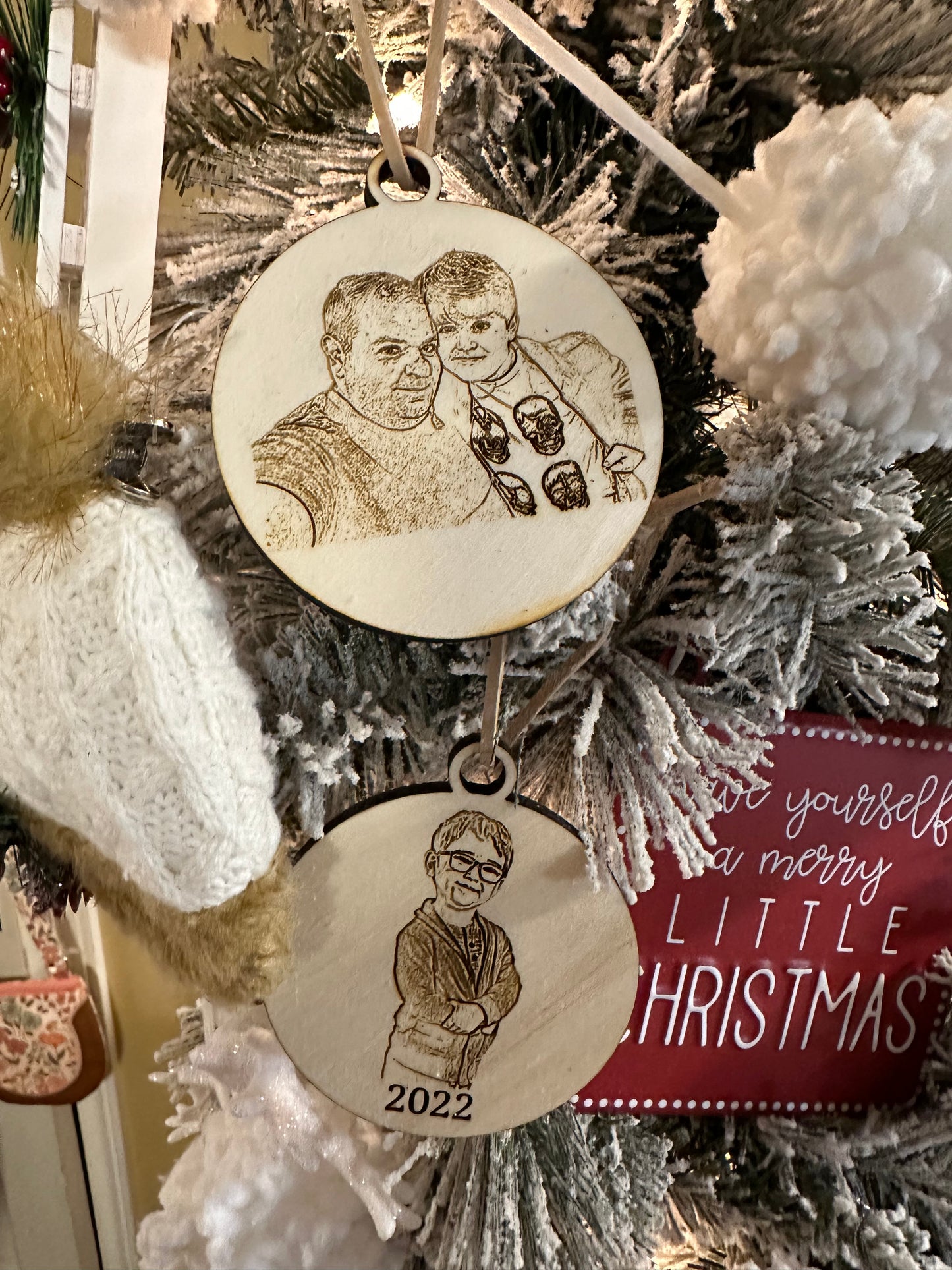 Photo Sketch Ornament