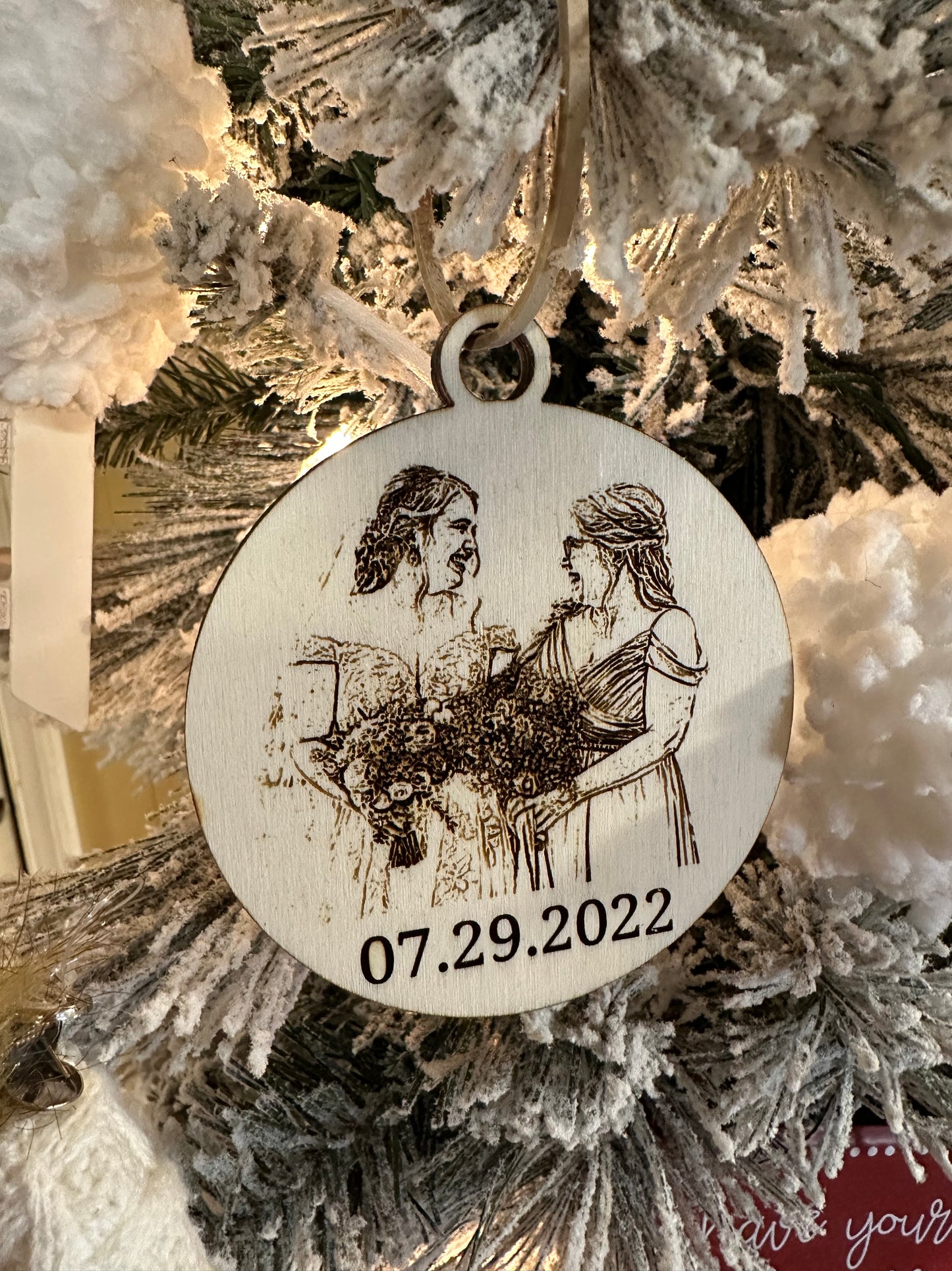 Photo Sketch Ornament
