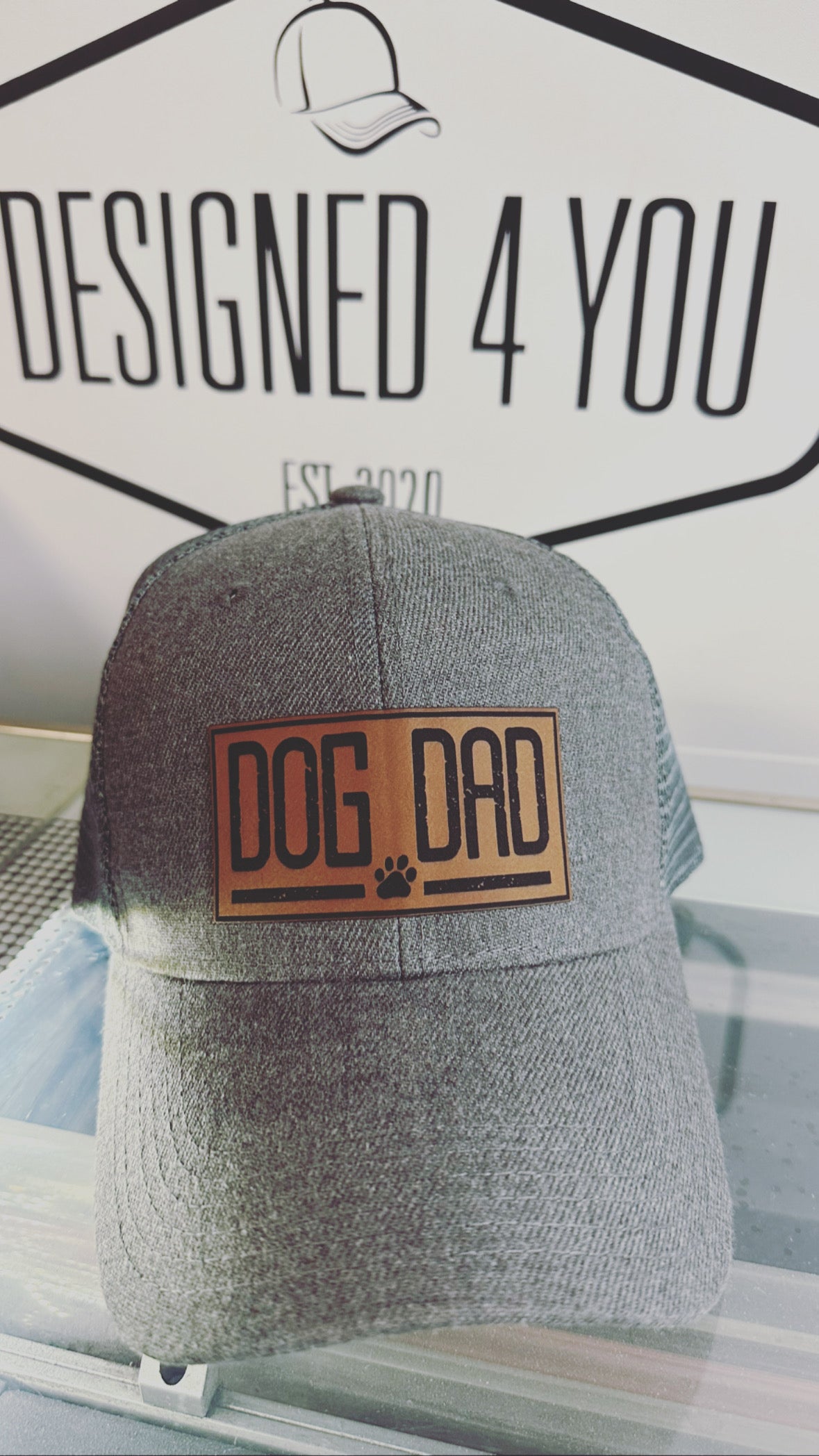 Charcoal denim curved brim SnapBack