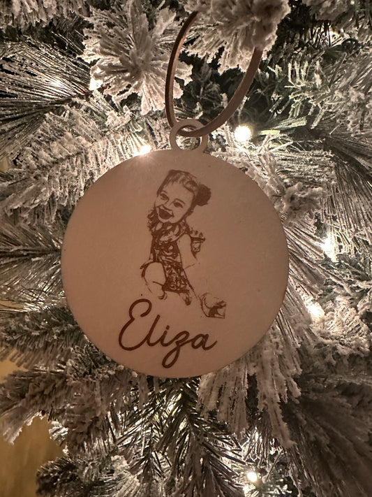 Photo Sketch Ornament