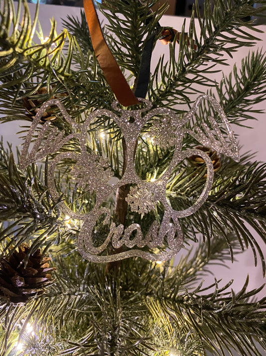 Angel paw Christmas ornament