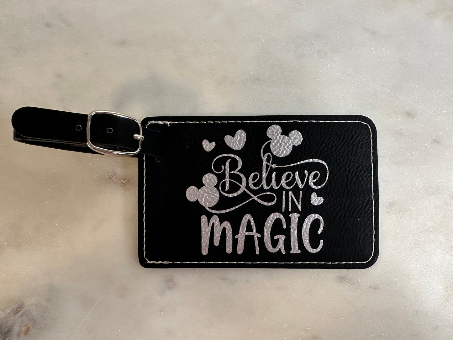 Believe in the magic luggage tag