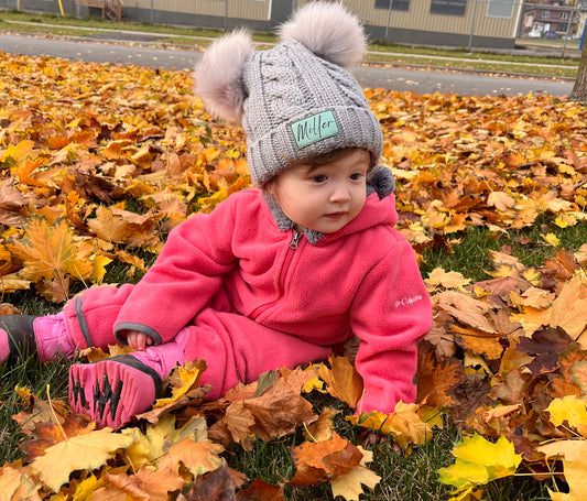 Double Pom Kids toque